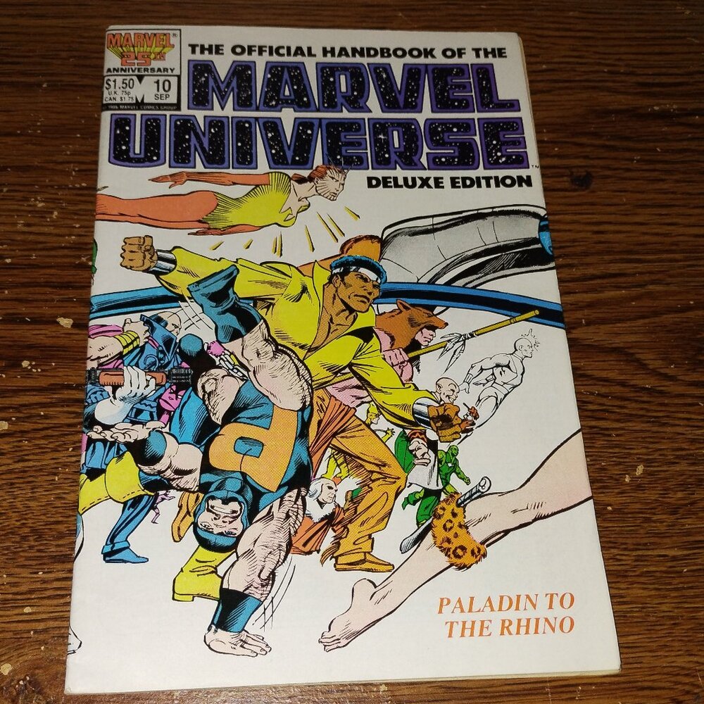 Official Handbook of Marvel Universe Deluxe #10 Paladin Man to The Rhino